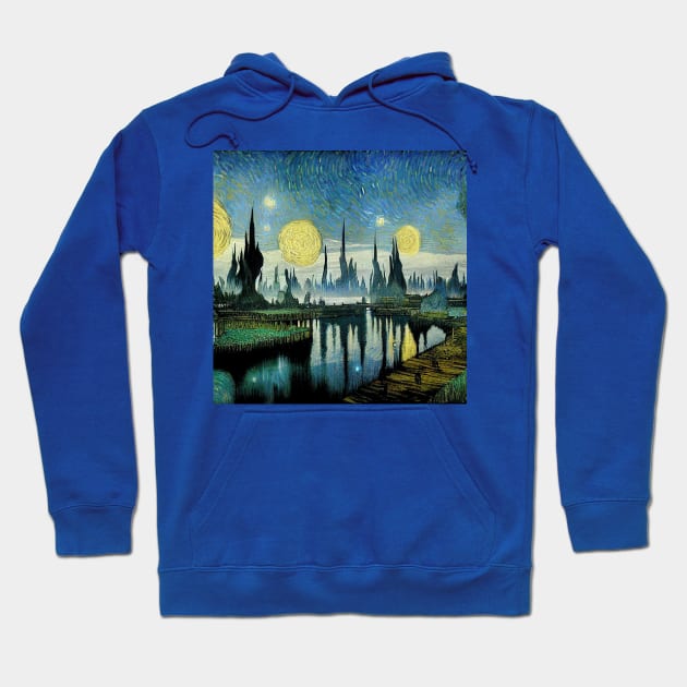 Starry Night in Kashyyyk Hoodie by Grassroots Green